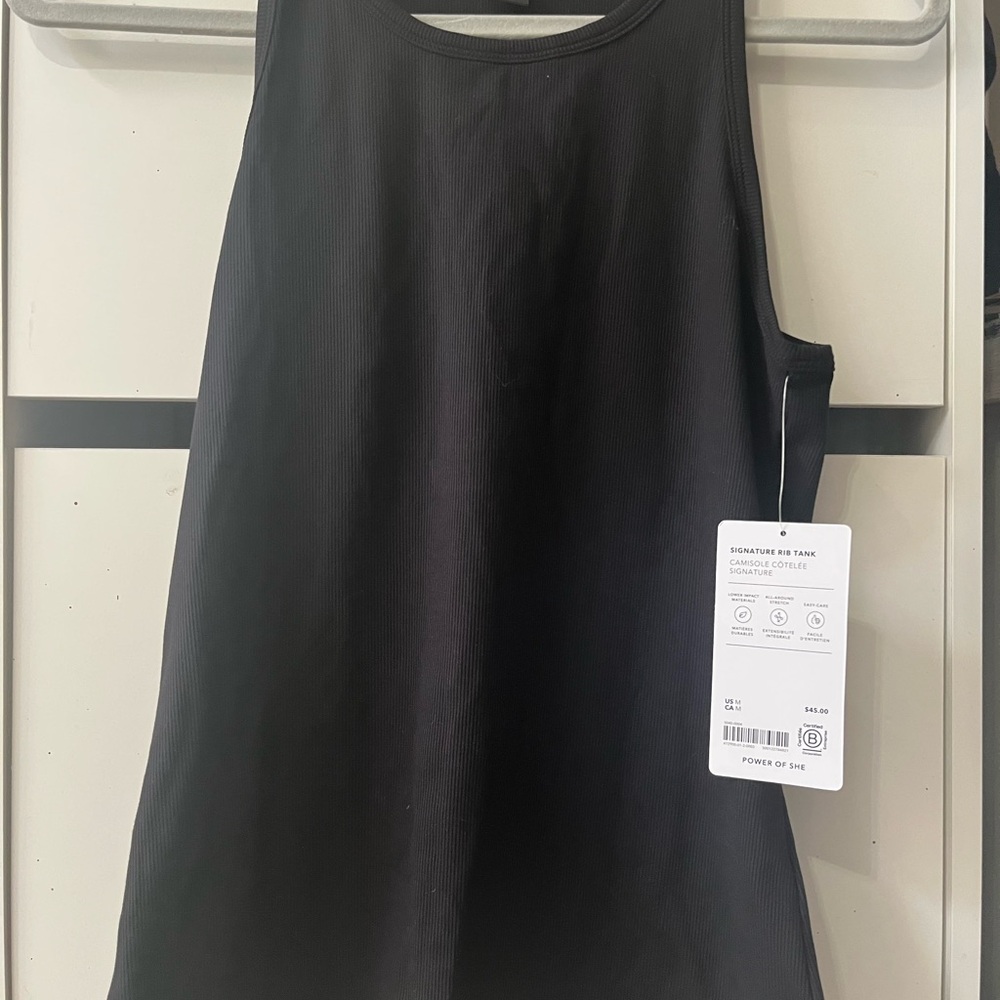 Black Sleeveless Tank Top